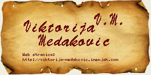 Viktorija Medaković vizit kartica